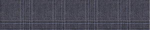 Blue Worsted Checks Merino Wool Pants Fabric