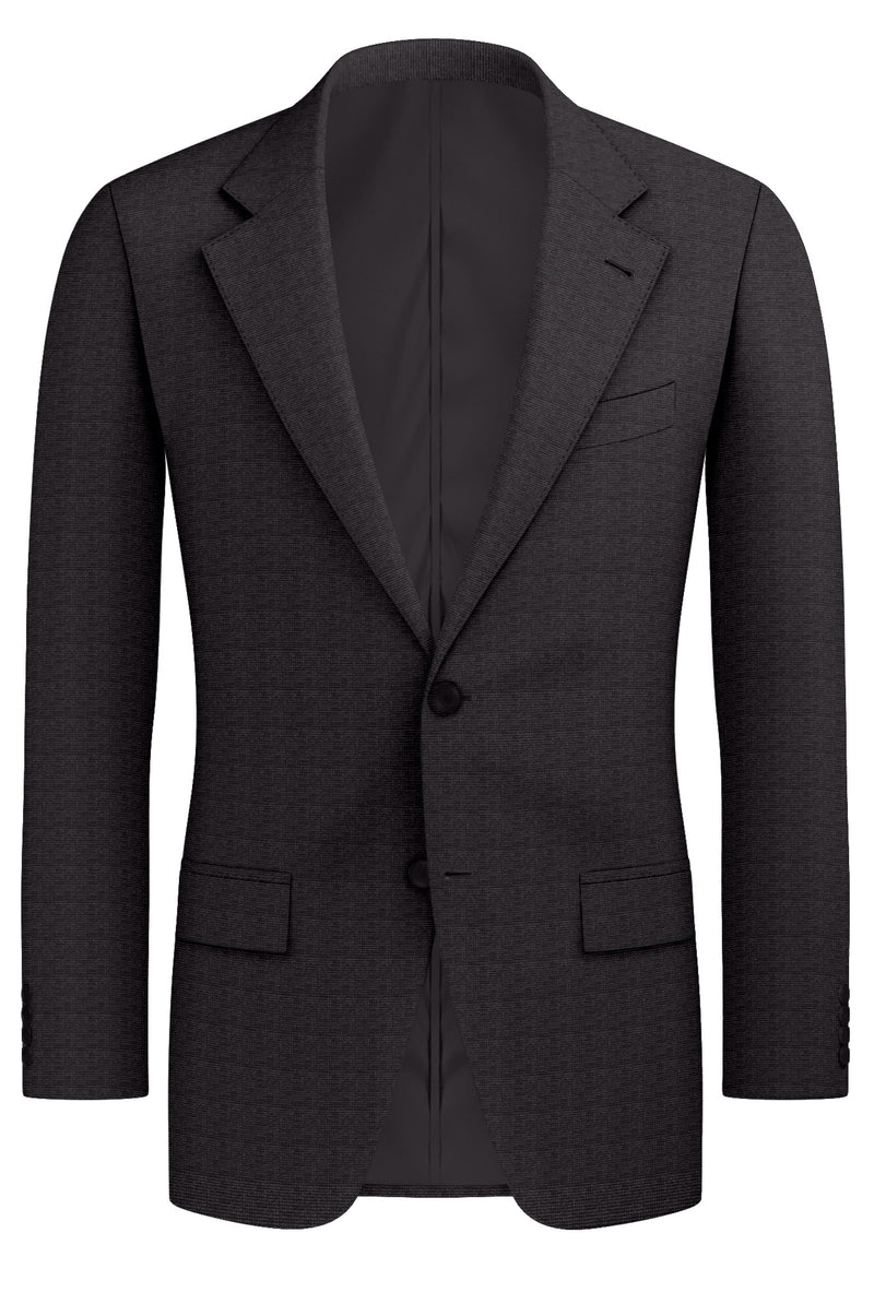 Image of a Grey Worsted Micropattern Merino Wool Blazers Fabric