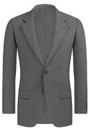 Image of a Grey Worsted Solids Merino Wool Blazers Fabric