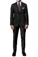 Image of a Grey Worsted Solids Merino Wool Blazers Fabric