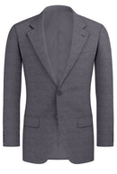 Image of a Grey Worsted Solids Merino Wool Blazers Fabric