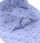 Image of a Lilac & Purple Satin Prints Giza Cotton Shirting Fabric