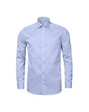 Image of a Lilac & White Satin Prints Giza Cotton Shirting Fabric