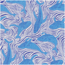 Image of a Mid-Blue & Navy-Blue End on End Prints Cotton Linen Blend Shirting Fabric