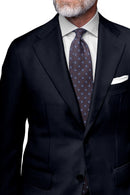 Image of a Mid-Blue & White Worsted Checks Merino Wool Blazers Fabric