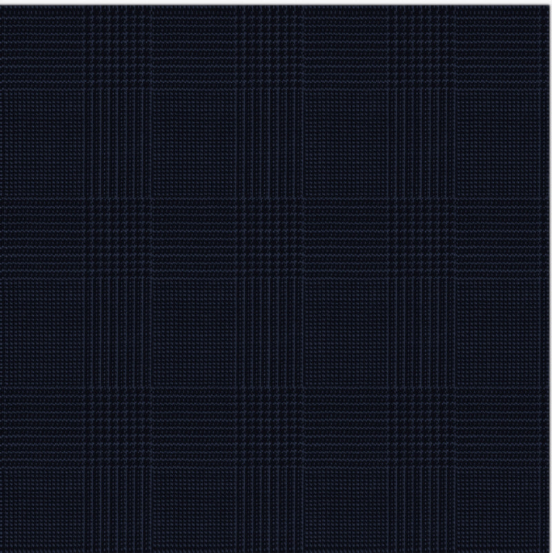 Image of a Mid-Blue & White Worsted Checks Merino Wool Suiting Fabric