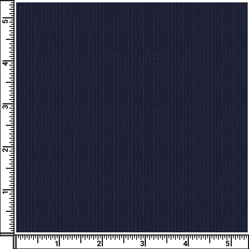 Image of a Mid-Blue & White Worsted Stripes Merino Wool Pants Fabric
