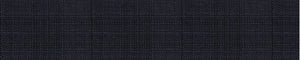 Charcoal & Black Worsted Checks Merino Wool Suiting Fabric