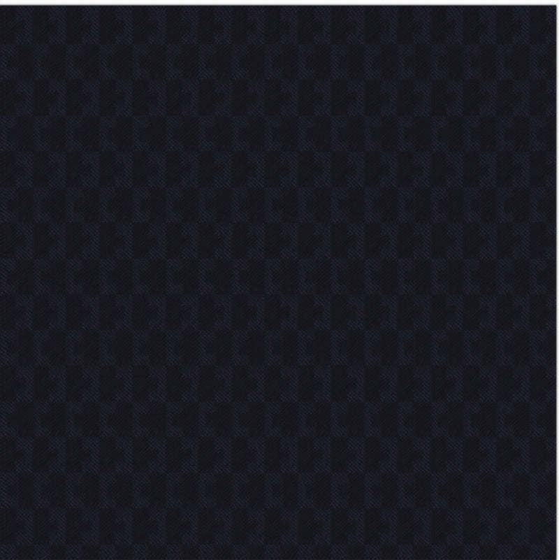 Image of a Midnight-Blue & Black Worsted Micropattern Merino Wool Pants Fabric
