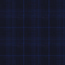 Image of a Midnight-Blue & Blue Worsted Checks Merino Wool Pants Fabric