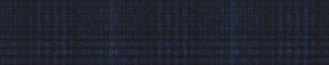 Blue & Brown Worsted Checks Merino Wool Pants Fabric