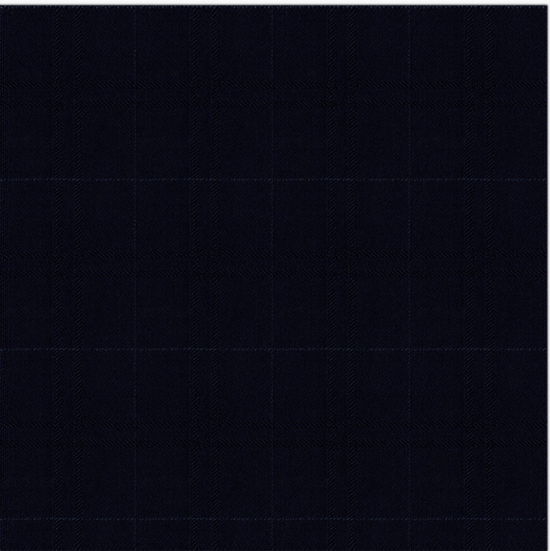Image of a Midnight-Blue & White Worsted Checks Merino Wool Blazers Fabric