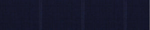 Mid-Blue & White Worsted Checks Merino Wool Pants Fabric