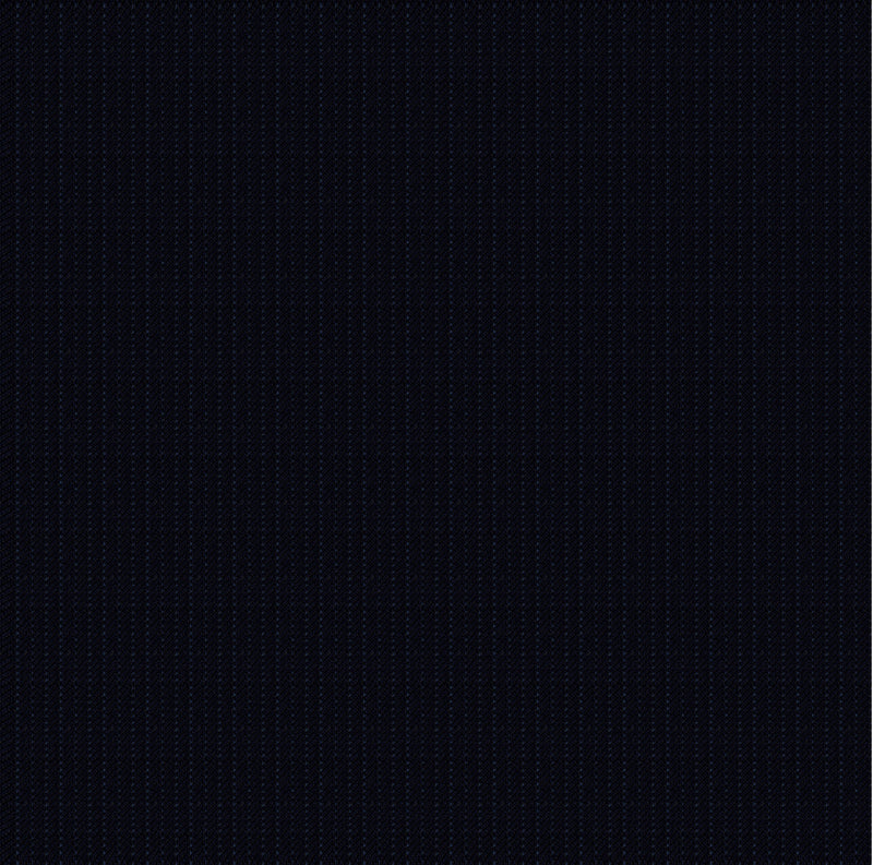 Image of a Midnight-Blue & White Worsted Stripes Merino Wool Suiting Fabric