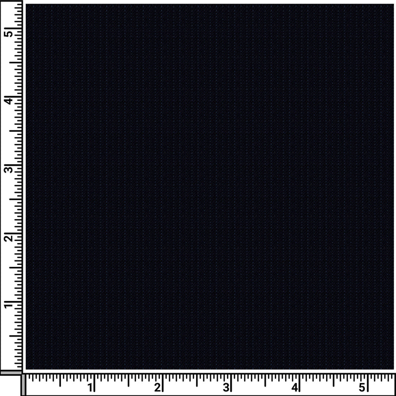 Image of a Midnight-Blue & White Worsted Stripes Merino Wool Suiting Fabric