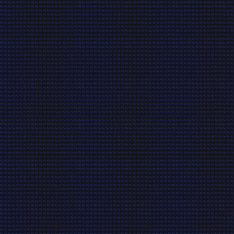 Image of a Midnight-Blue Worsted Checks Merino Wool Pants Fabric