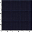 Image of a Midnight-Blue Worsted Checks Merino Wool Suiting Fabric