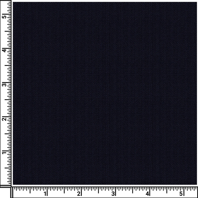 Image of a Midnight-Blue Worsted Herring Bone Merino Wool Blazers Fabric