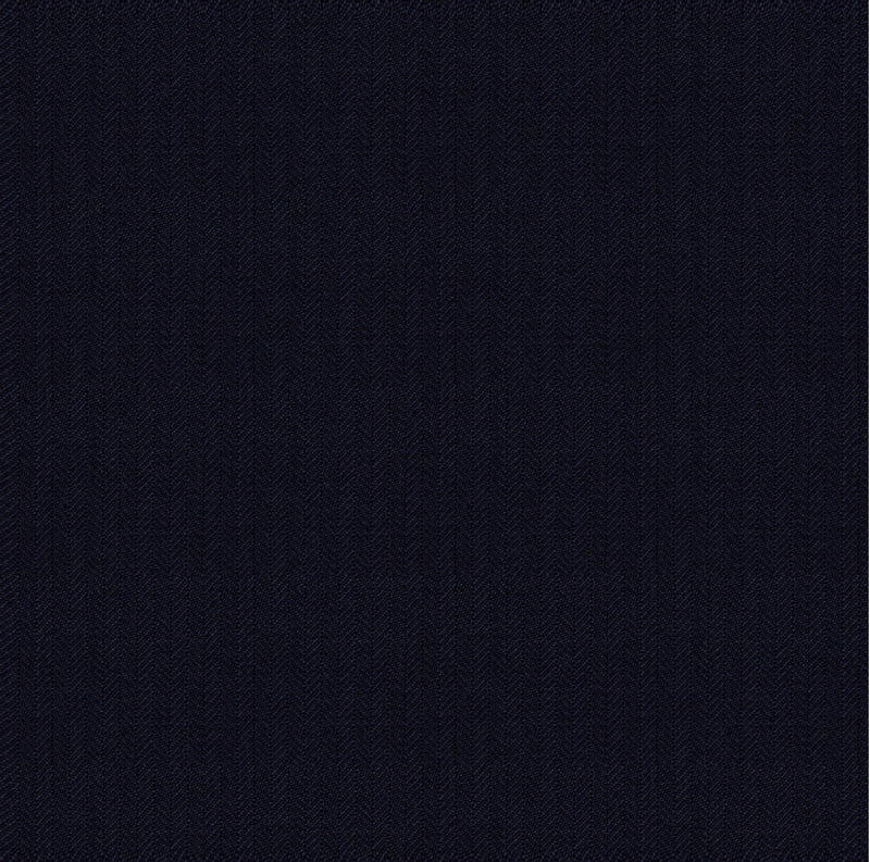 Image of a Midnight-Blue Worsted Herring Bone Merino Wool Pants Fabric