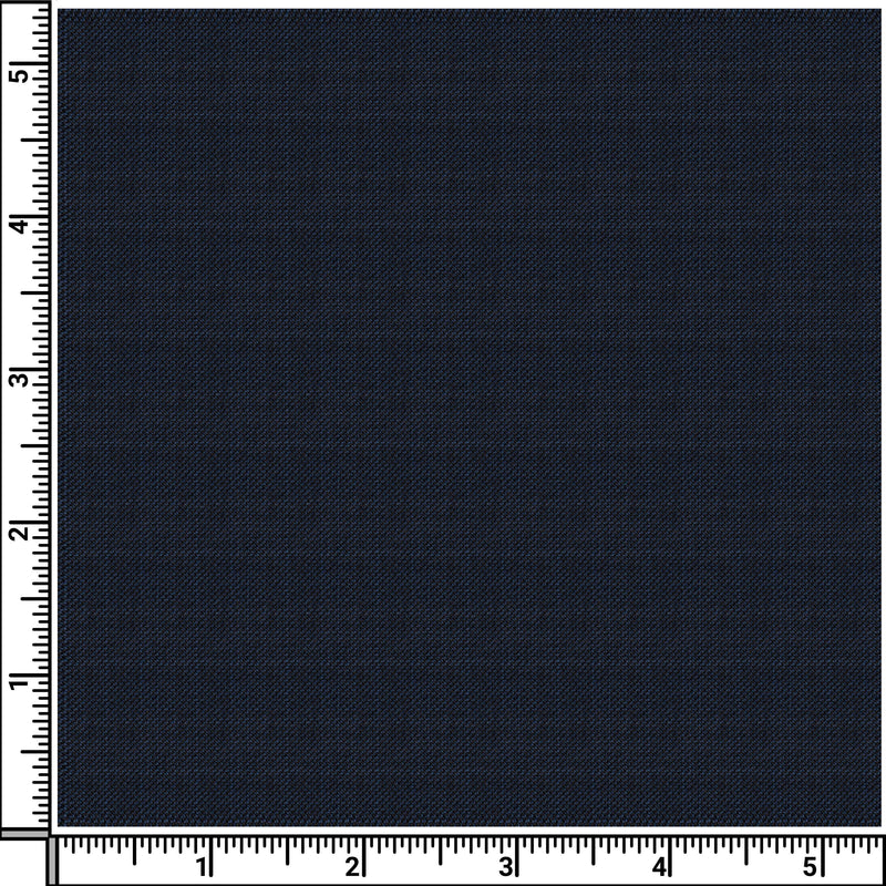 Image of a Midnight-Blue Worsted Micropattern Merino Wool Pants Fabric