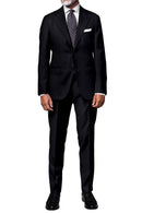 Image of a Midnight-Blue Worsted Solids Merino Wool Blazers Fabric