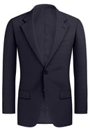 Image of a Midnight-Blue Worsted Solids Merino Wool Blazers Fabric