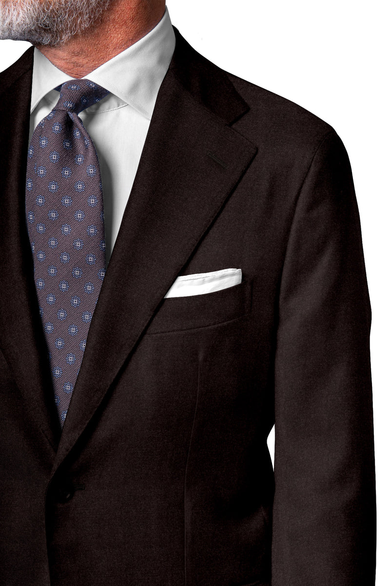 Image of a Midnight-Blue Worsted Solids Merino Wool Blazers Fabric