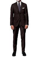 Image of a Midnight-Blue Worsted Solids Merino Wool Suiting Fabric