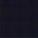 Image of a Navy-Blue & Black Worsted Checks Merino Wool Suiting Fabric