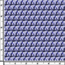 Image of a Navy-Blue & Blue Satin Prints Giza Cotton Shirting Fabric
