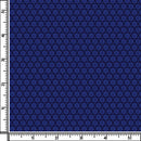 Image of a Navy-Blue & Blue Satin Prints Giza Cotton Shirting Fabric