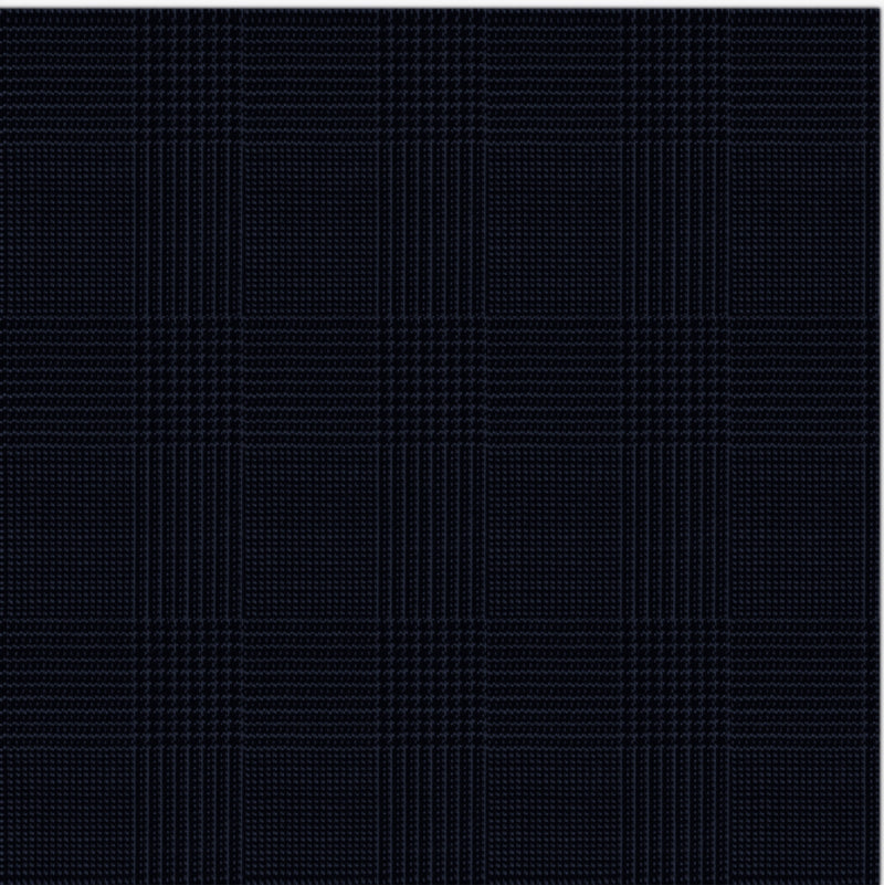 Image of a Navy-Blue & Mid-Blue Worsted Checks Merino Wool Pants Fabric