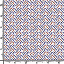 Image of a Navy-Blue & Orange Satin Prints Giza Cotton Shirting Fabric