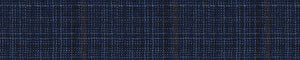 Midnight-Blue & Blue Worsted Checks Merino Wool Pants Fabric