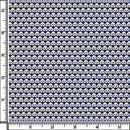 Image of a Navy-Blue & White Poplin Prints Giza Cotton Shirting Fabric