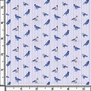 Image of a Navy-Blue & White Poplin Prints Giza Cotton Shirting Fabric