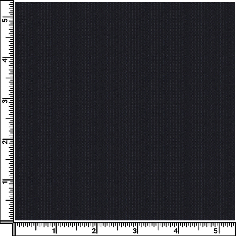 Image of a Navy-Blue & White Worsted Stripes Merino Wool Pants Fabric