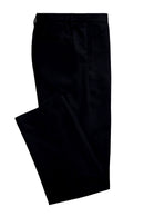Image of a Navy-Blue Worsted Micropattern Merino Wool Pants Fabric