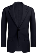 Image of a Navy-Blue Worsted Twill Merino Wool Blazers Fabric