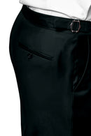 Image of a Olive-Green Worsted Twill Merino Wool Pants Fabric
