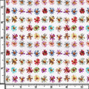 Image of a Orange & Purple Poplin Prints Giza Cotton Shirting Fabric