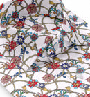 Image of a Red & Blue Satin Prints Giza Cotton Shirting Fabric