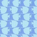 Image of a Sky-Blue & Blue End on End Prints Cotton Linen Blend Shirting Fabric