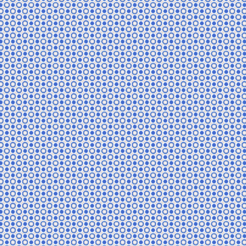 Image of a Sky-Blue & Navy-Blue Satin Prints Giza Cotton Shirting Fabric