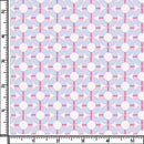 Image of a Sky-Blue & Pink End on End Prints Cotton Linen Blend Shirting Fabric