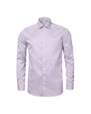 Image of a Sky-Blue & Pink End on End Prints Cotton Linen Blend Shirting Fabric