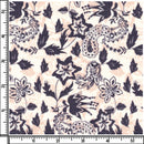 Image of a White & Charcoal End on End Prints Cotton Linen Blend Shirting Fabric