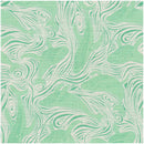 Image of a White & Green End on End Prints Cotton Linen Blend Shirting Fabric