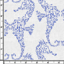 Image of a White & Purple End on End Prints Cotton Linen Blend Shirting Fabric