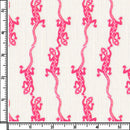 Image of a White & Red End on End Prints Cotton Linen Blend Shirting Fabric